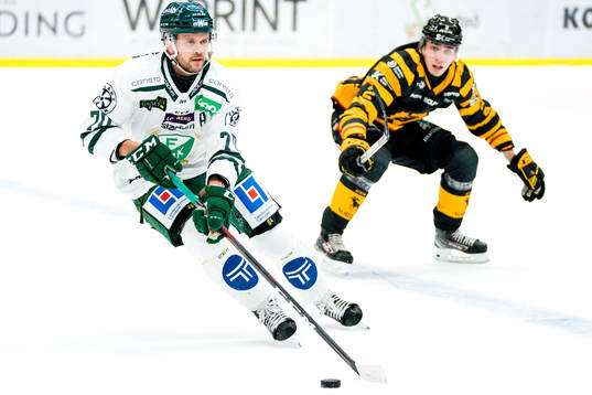 Färjestads Jacob Nilsson och Skellefteås Adam Wilsby