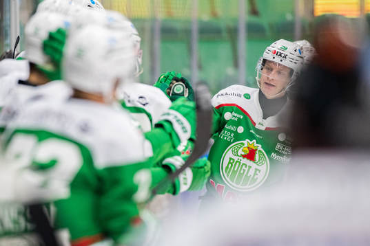 Rögles Anton Bengtsson jublar