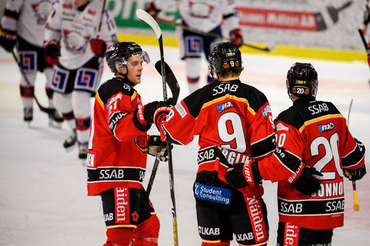 Luleås Juhani Tyrväinen, Victor Berglund och Jack