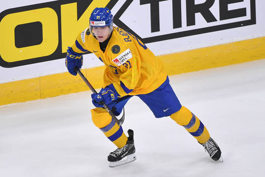 Oscar Bjerselius of Sweden skates