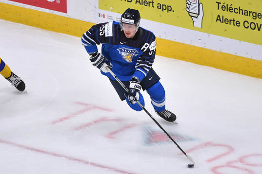 Mikko Kokkonen of Finland skates