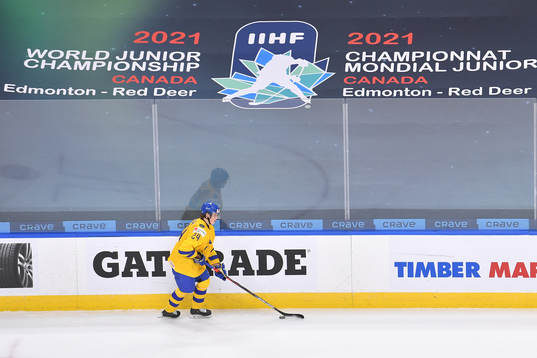 Oskar Olausson of Sweden skates