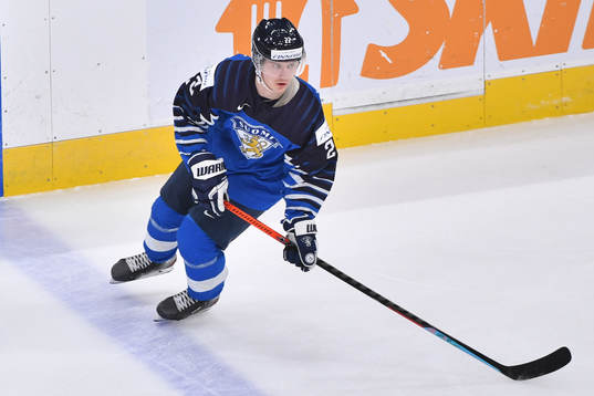 Roni Hirvonen of Finland skates