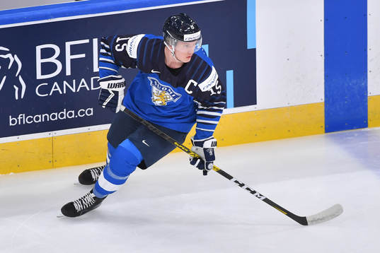 Anton Lundell of Finland skates