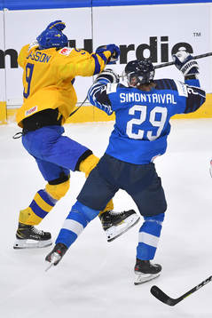 Kasper Simontaival of Finland and Albert Johansson of
