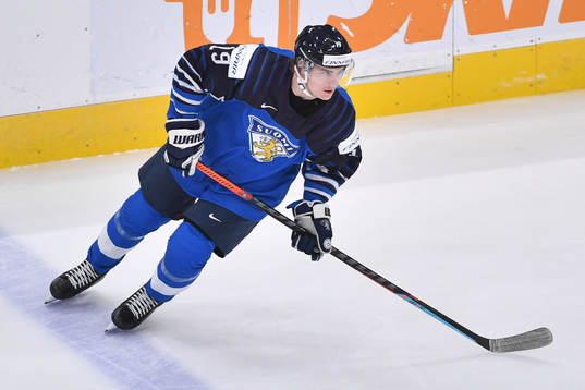 Petteri Puhakka of Finland skates