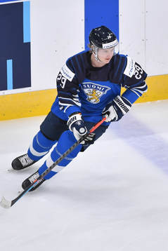 Kasper Simontaival of Finland skates