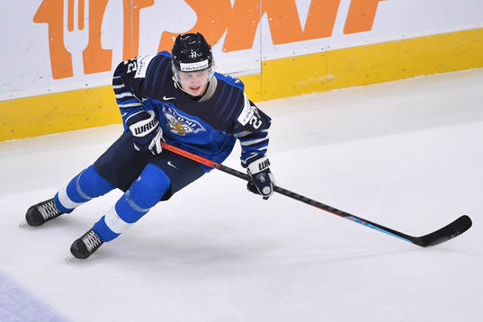 Roni Hirvonen of Finland skates