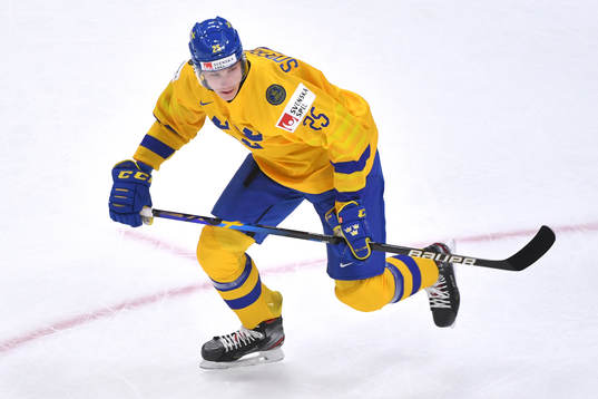 Elmer Söderblom of Sweden skates