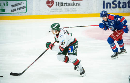 Frölundas Nicklas Lasu och Oskarshamns Kim Strömberg