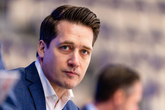 Växjös tränare Sam Hallam