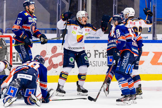 Djurgårdens Rhett Rakhshani jublar