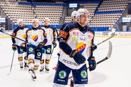 Djurgårdens Manuel Ågren jublar