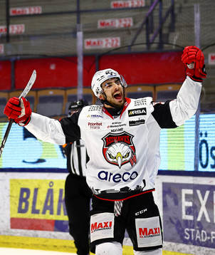 Malmö Redhawks Joseph Veleno jublar
