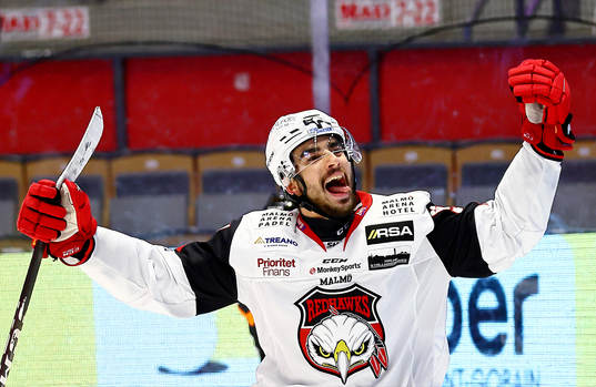 Malmö Redhawks Joseph Veleno jublar