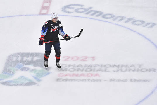 Alex Turcotte of USA skates