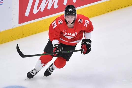Jack Quinn of Canada skates