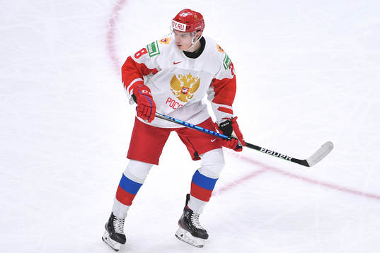 Maxim Groshev of Russia skates