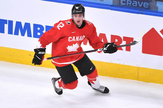 Jakob Pelletier of Canada skates