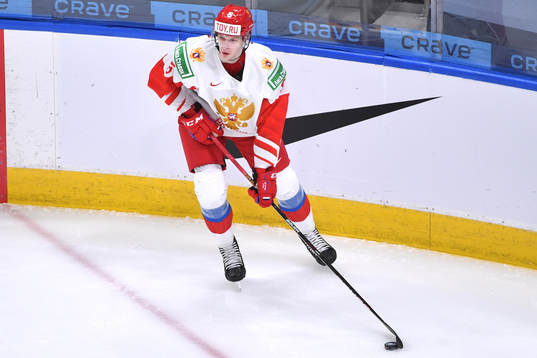 Danil Chaika of Russia skates