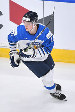 Matias Rajaniemi of Finland participates in warm up