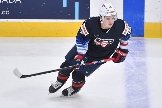 Sam Colangelo of USA participates in warm up