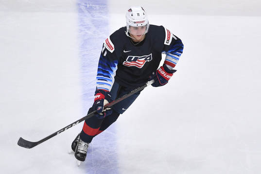 Brock Faber of USA participates in warm up