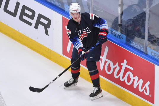 Drew Helleson of USA skates