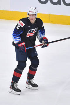 Matthew Boldy of USA skates