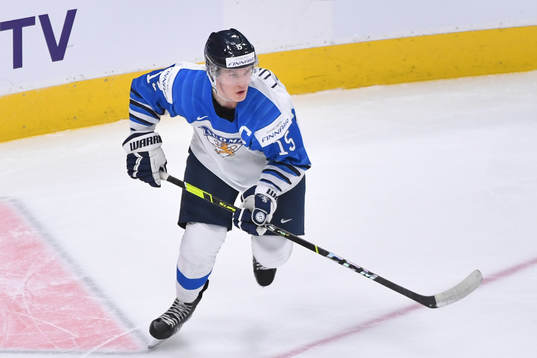 Anton Lundell of Finland skates