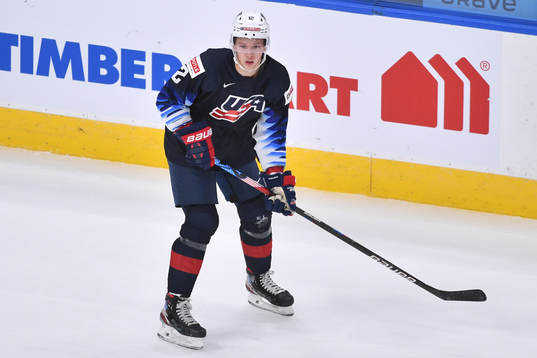 Matthew Boldy of USA skates