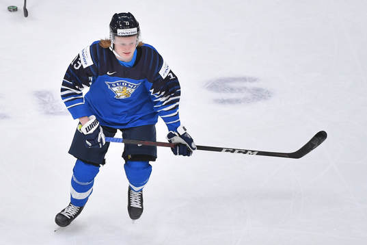 Roby Jarventie of Finland participates in warm up