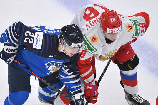 Roni Hirvonen of Finland and Yegor Spiridonov of Russia