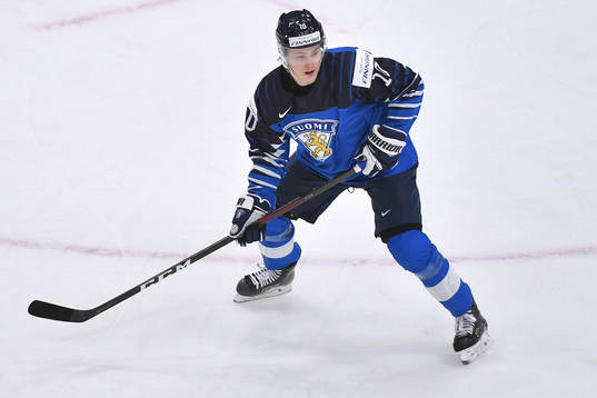 Kasper Puutio of Finland skates