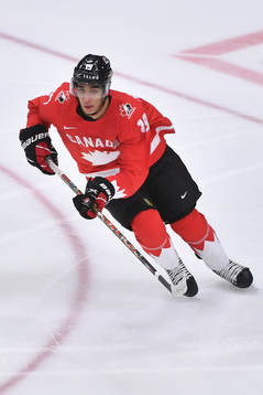 Quinton Byfield of Canada skates