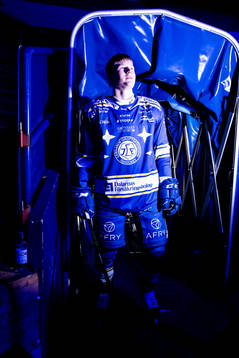 Leksands Lucas Nordsäter på väg in