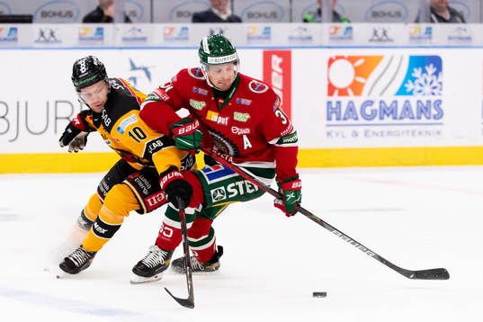 Luleås Einar Emanuelsson och Frölundas Nicklas Lasu
