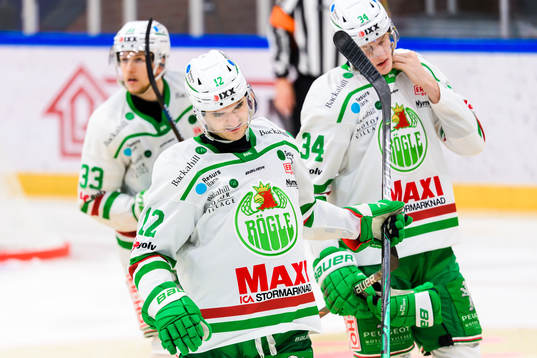 Rögles Brady Ferguson och Adam Edström deppar