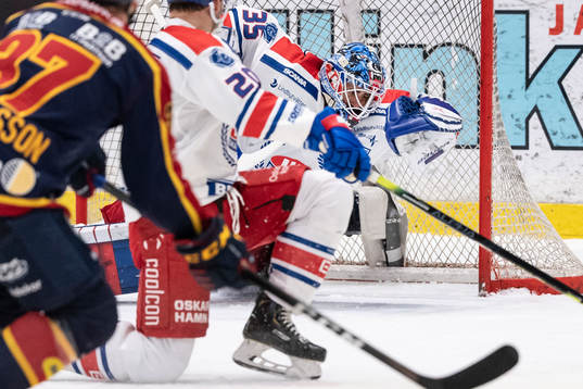 Oskarshamns målvakt Joe Cannata släpper in 1-3