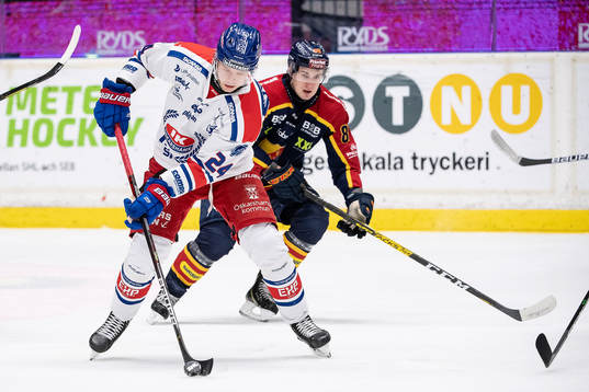 Oskarshamns Kim Strömberg och Djurgårdens Alexander Holtz