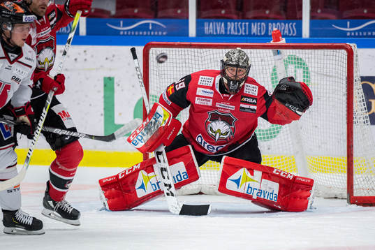 Malmö Redhawks målvakt Oscar Alsenfelt