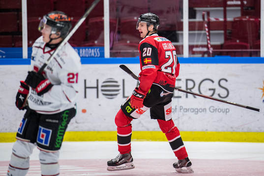 Malmö Redhawks Helge Grans jublar