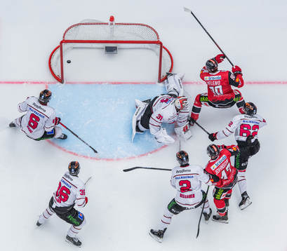 Malmö Redhawks Joseph Veleno gör 3-1 målet bakom
