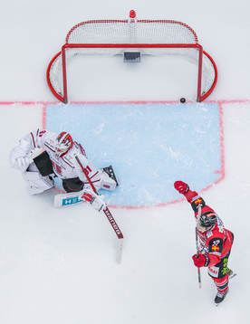Malmö Redhawks Pathrik Westerholm jublar