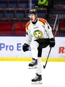 Brynäs Nicklas Danielsson jublar