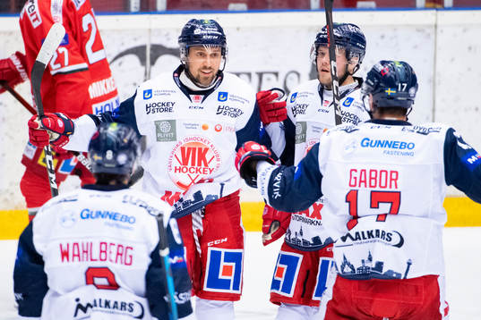 Västerviks Michael Kapla och Oscar Pettersson jublar
