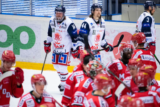 Västerviks Erik Gustafsson och Axel Jonsson-Fjällby deppar