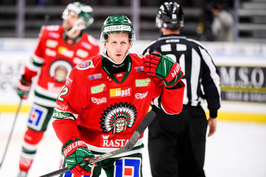 Frölundas Max Friberg jublar