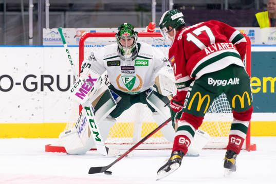Färjestads målvakt Henrik Haukeland