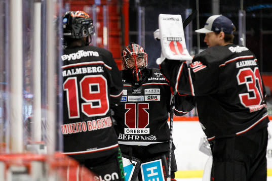 Örebros målvakt Jhonas Enroth och målvakt Jonas Arntzen